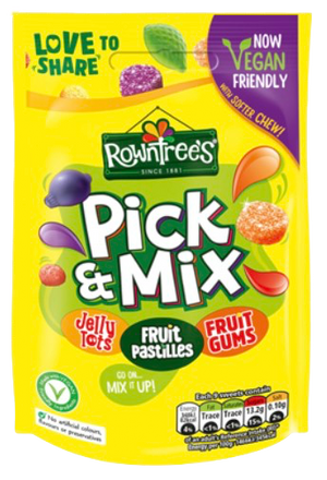 NESTLE ROWNTREES BAG PICK & MIX 120G UK