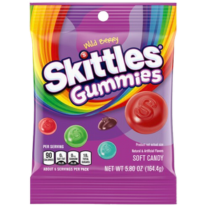 SKITTLES PEG GUMMIES WILD BERRY 5.8 OZ