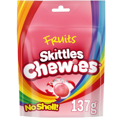 SKITTLES POUCH CHEWIES FRUIT SWEETS 137G