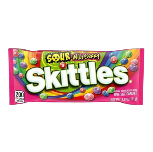 SKITTLES SOUR WILD BERRY 1.8OZ