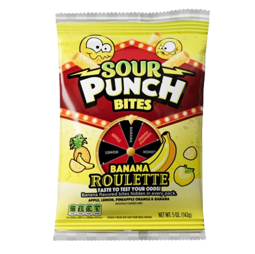 SOUR PUNCH PEG BANANA ROULETTE 5OZ
