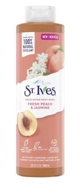 ST IVES BODYWASH 22OZ PEACH + JASMINE