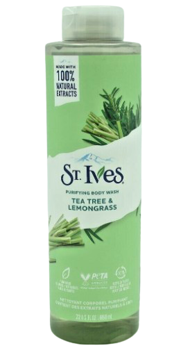 ST IVES BODYWASH 22OZ TEA TREE & LEMONGRASS