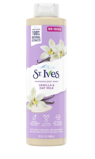 ST IVES BODYWASH 22OZ VANILLA + OAT MILK