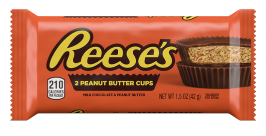 REESES PEANUT BUTTER CUP CHOCOLATE 2 CUP 42G