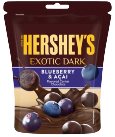 HERSHEY CHOCOLATE 33.3GM  BLUEBERRY (EXOTIC DARK)