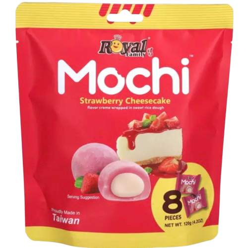 ROYAL FAMILY MOCHI STRAWBERRY CHEESE CAKE 12s