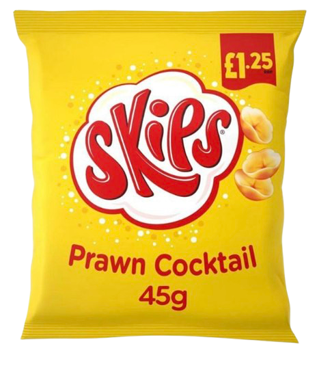 SKIPS PRAWN COCKTAIL 45G UK (BBD 07/09/24)