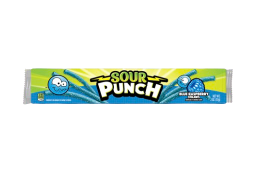SOUR PUNCH BLUE RASPBERRY 2OZ