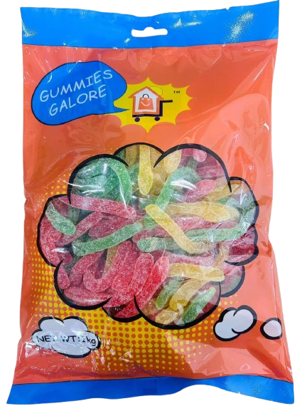 GUMMIES GALORE SOUR SNAKES 1KG