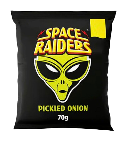 SPACE RAIDER PICKLED ONION 70G (BBD 28/09/24) UK