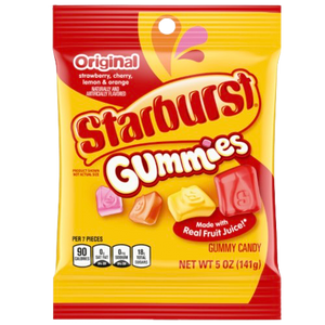 STARBURST PEG GUMMIES ORIGINAL 5 OZ