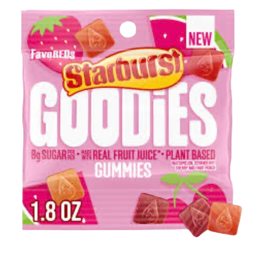 STARBURST GOODIES FAVEREDS GUMMIES 1.8OZ