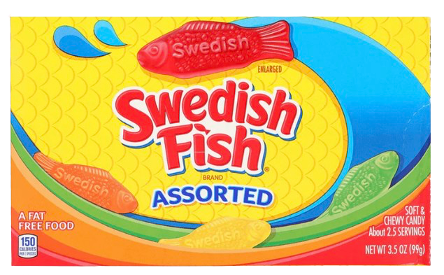 SWEDISH FISH ASSORTED BOX USA 99.2G