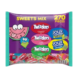 Jolly Rancher and Twizzlers Fruit Flavoured Candy 270 Pieces 1.98KG GIGANTIC BAG