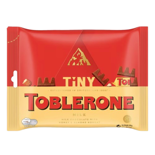 TOBLERONE CHOCOLATE TINY SHAREBAGS 200GM