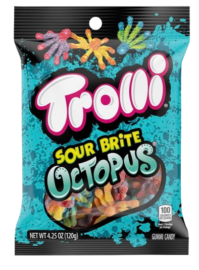 TROLLI CANDY 4.25OZ SOUR BRITE OCTOPUS