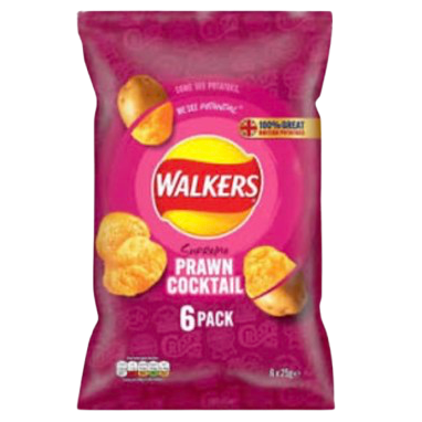 WALKERS PRAWN COCKTAIL 25GX6PK UK (BBD 28/11/2026)