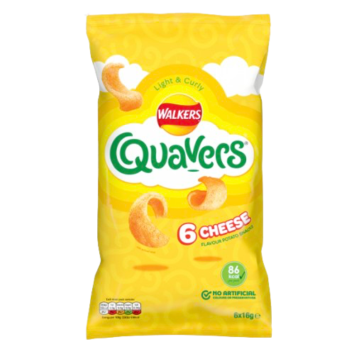WALKERS QUAVERS 16GX6PK (BBD 17/10/2026)