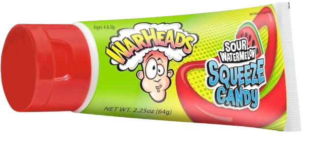 WARHEADS SOUR WATERMELON SQUEEZE CANDY 64G USA