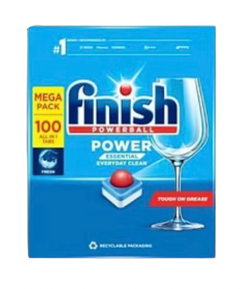 Finish Powerball Mega Pack 100s Essential Everyday Clean 1.3kg