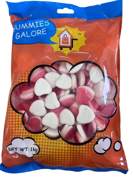 GUMMIES GALORE HEART LOLLIES 1KG