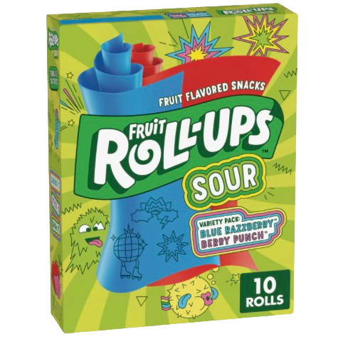 Fruit Roll Ups Sour 10CT USA