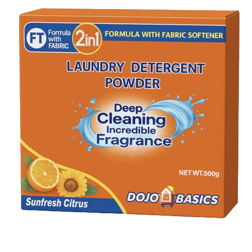 DOJO BASICS DETERGENT POWDER 500 GM  CITRUS FRESH