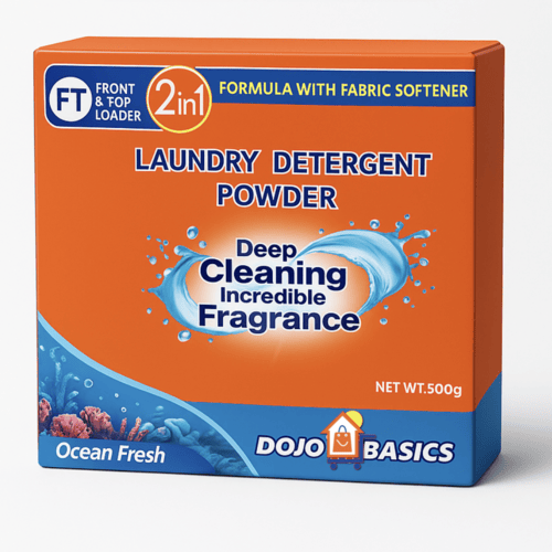 DOJO BASICS DETERGENT POWDER 500GM  OCEAN FRESH