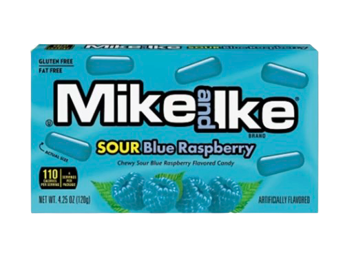MIKE & IKE SOUR BLUE RASPBERRY 4.25 OZ