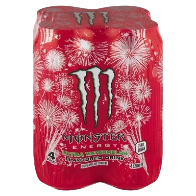 Monster 4 Pack Ultra Watermelon