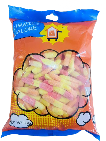 GUMMIES GALORE FOAM WORM GUMMIES 1KG