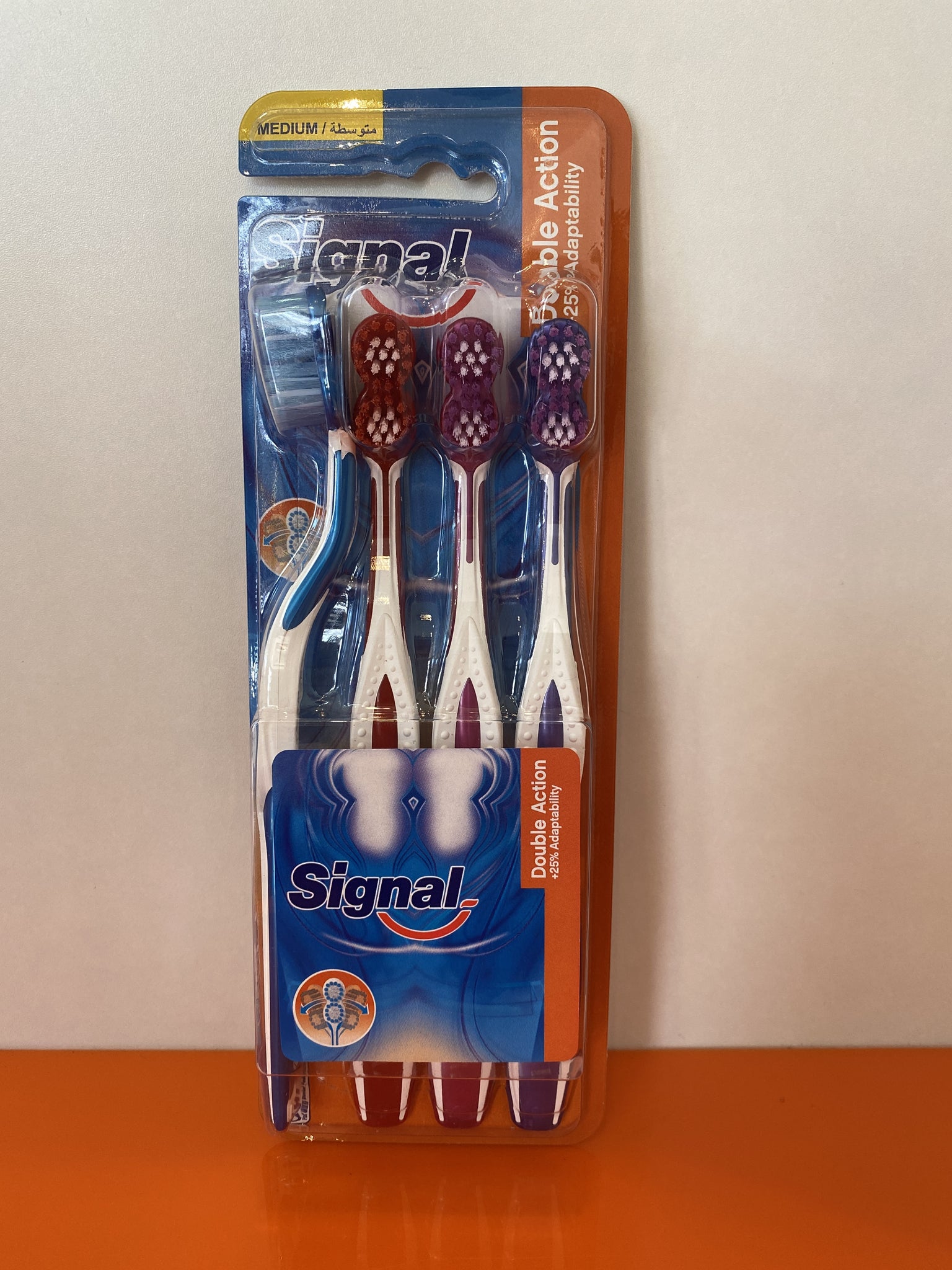SIGNAL TOOTHBRUSH 4PACK DOUBLE ACTION MEDIUM