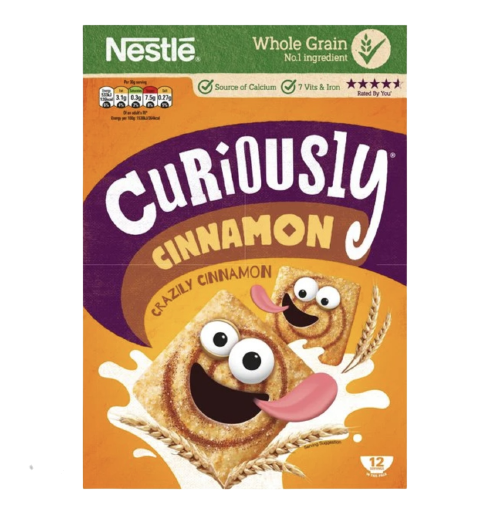 NESTLE CURIOUSLY CINNAMON CEREAL PM 375G