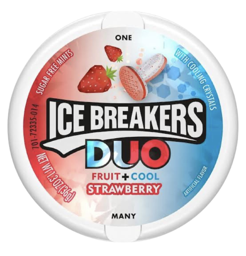 ICE BREAKERS MINT STRAWBERRY DUO 36G