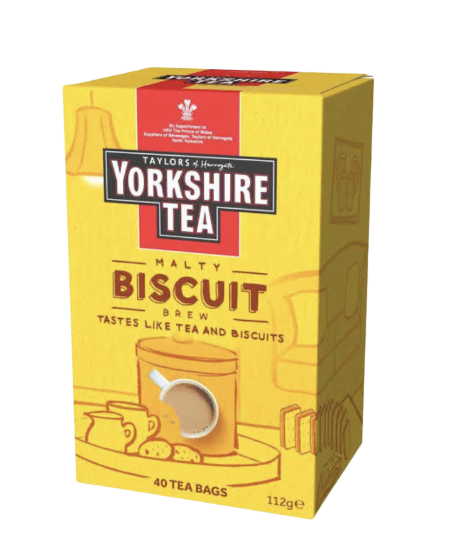 TAYLORS BISCUIT BREW TEABAGS 40'S UK