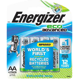 Energizer Eco Advanced AA Batteries 4 Pack