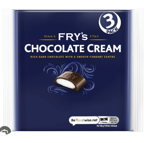 FRYS CHOCOLATE CREAM 3PK UK