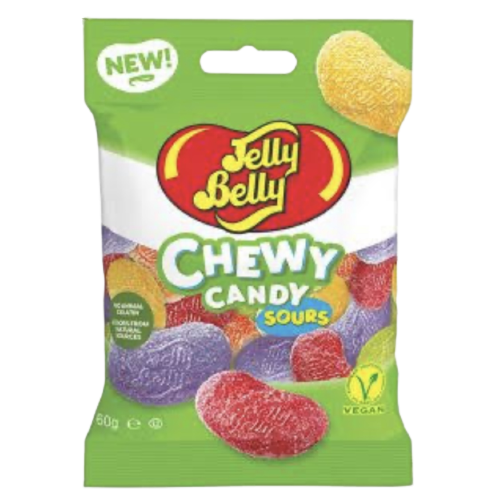 JELLY BELLY CHEWY SOUR ASSORTED 60G