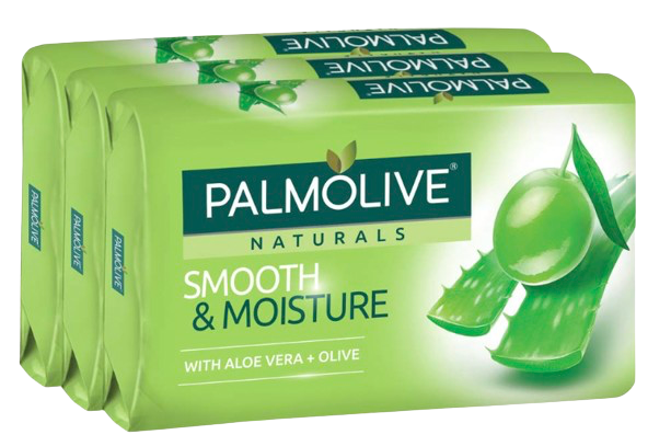 PALMOLIVE SOAP 80G SMOOTH & MOISTURE 3 PACK
