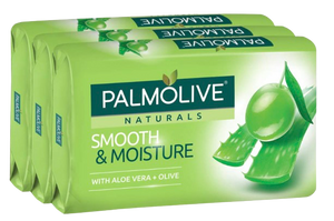 PALMOLIVE SOAP 80G SMOOTH & MOISTURE 3 PACK