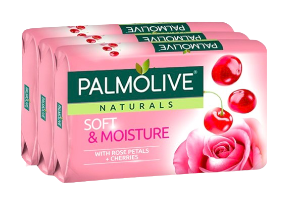 PALMOLIVE SOAP 80G SOFT & MOISTURE 3 PACK