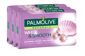 PALMOLIVE SOAP 80G WHITE & SMOOTH 3 PACK