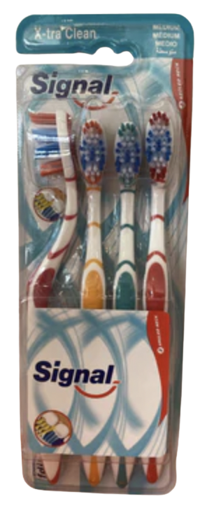 SIGNAL TOOTHBRUSH  4PACK  EXTRA CLEAN SOFT
