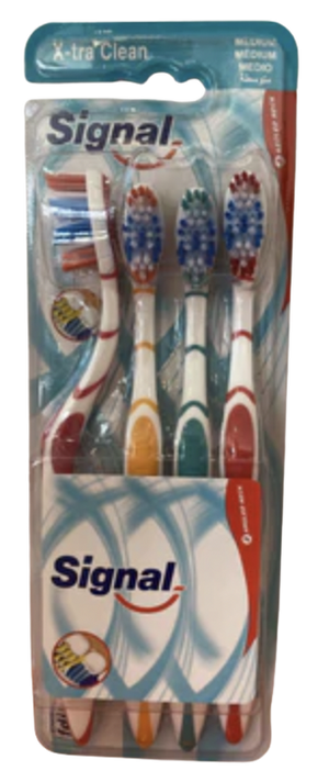 SIGNAL TOOTHBRUSH  4PACK  EXTRA CLEAN SOFT