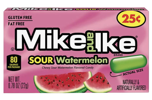 MIKE AND IKE SOUR WATERMELON MINI BOX