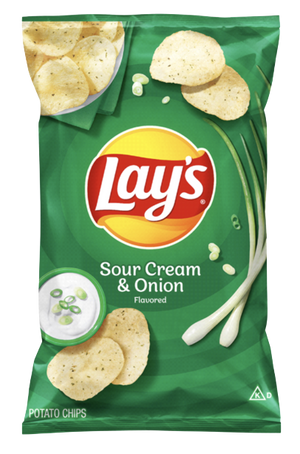 Lay's Potato Chips Sour Cream & Onion 6.5oz/184.2g USA