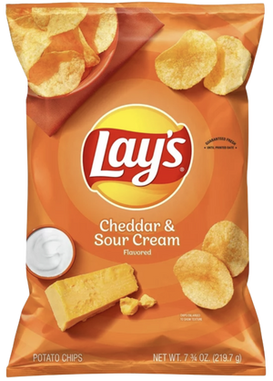 Lay's Cheddar & Sour Cream 6.5oz/184.2g USA