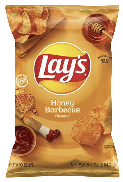 Lay's Potato Chips Honey BBQ 6.5oz/184.2g USA