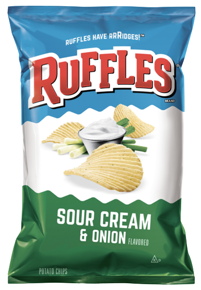 Ruffles Potato Chips Sour Cream & Onion 6.5oz/184.2g USA